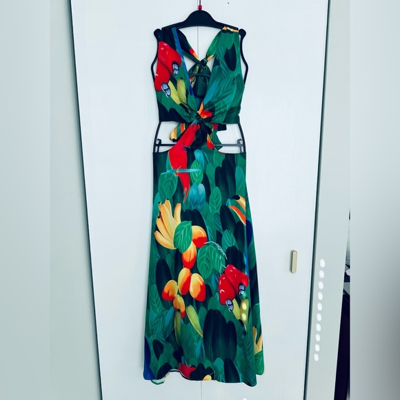 ‼️Final price list will remove down afternoon bikini Cover Up halter Dress - Picture 11 of 16